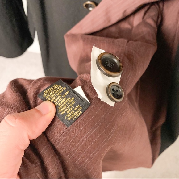 Old Navy Wool Blend Topcoat, Black, XL - Picture 8 of 9